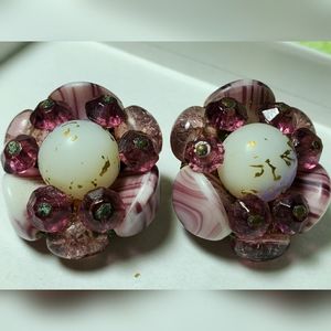 Vintage Clip On Earrings West Germany